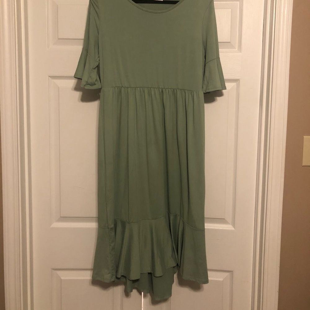 Ruffle Hem Midi Large